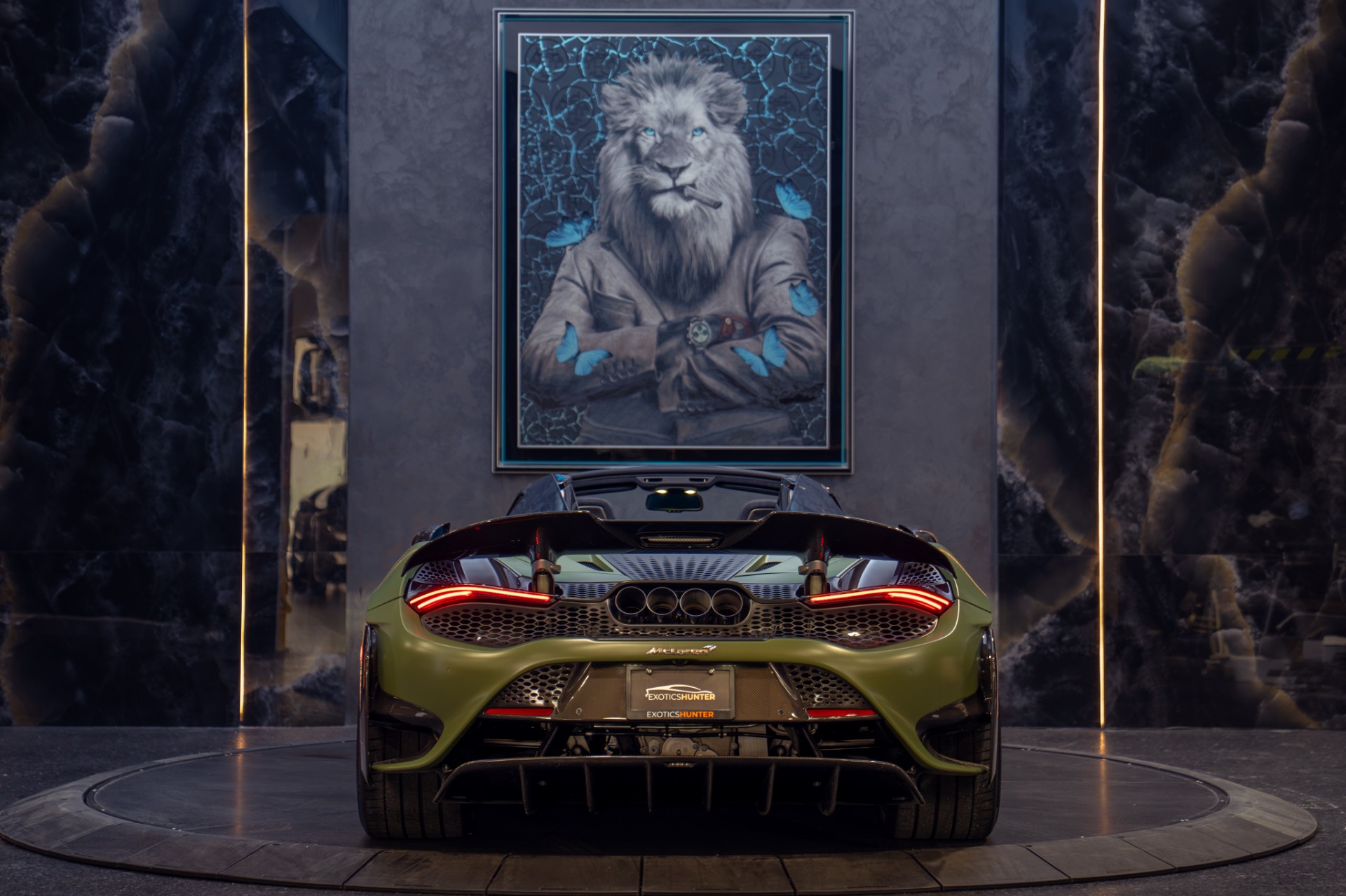 Used 2022 McLaren 765LT Spider MSO MATTE URBAN GREEN $570,000 MSRP